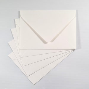 C6 Premium Boston White Envelopes | Fits A6 Invitations, Notecards and Greeting Cards | Smooth Finish | Euro Flap Lick & Seal Closure | 10pk