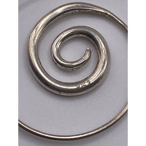 925 swirl hoop earrings - image 5