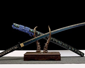 Handmade Katana Sword, T10 Steel with Razor Sharp Hamon