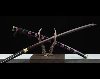 Anime Sword Cosplay, Inspired by Roronoa Zoro Shusui Katana for One Piece Fans