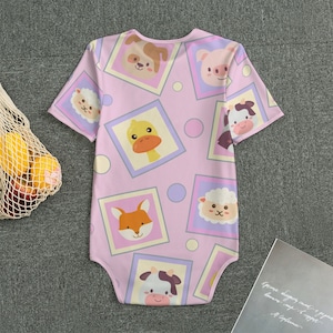 ABDL Farm Animals Blocks Adult Onesie