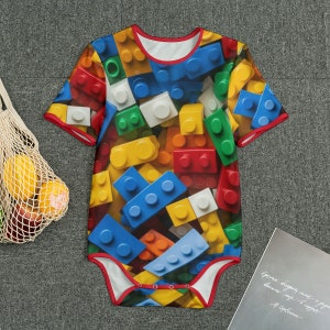 Childhood Building Blocks Adult Onesie