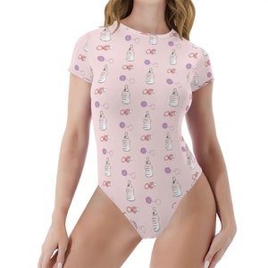 Femme Rose Biberons Combinaison / Combinaison adulte