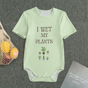 I Wet My Plants Adult Onesie