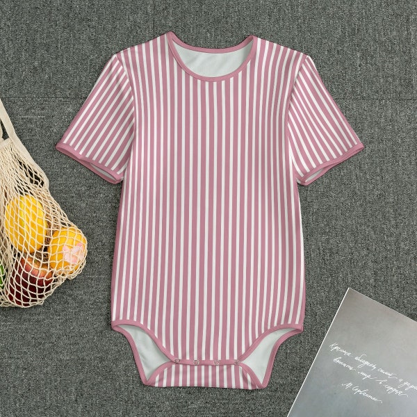 Red and White Stripes Adult Onesie - Wear it to Work