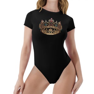 Ladies&#39; Queen Crown Adult Onesie / Body Suit