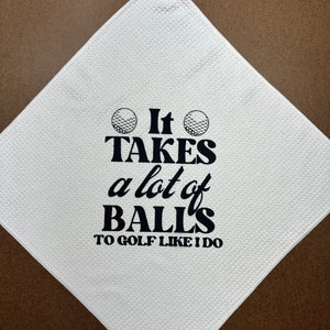 Funny Golf Club Towel | Golf Gifts for Men & Women | Microfiber Golf Towel with Clip | Personalized Golf Accessories | Unique Golf Gifts