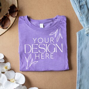 Heather Lapis 3001 Mockup, Bella Canvas 3001 Mock, 3001 Tshirt Mockup, Print on Demand Mockup, BC 3001 Mockup, Women TShirt Mock