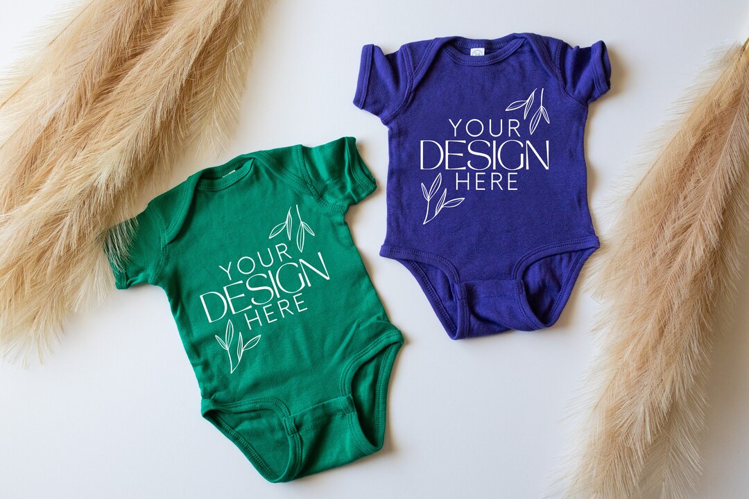 Rabbit Skins 4424 Baby Onesie Mockups Baby Newborn Onesies Etsy