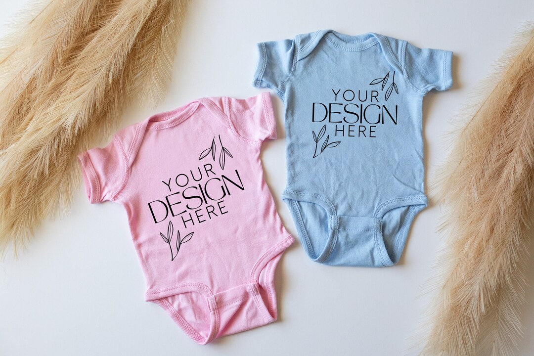 Rabbit Skins 4424 Baby Onesie Mockups Baby Newborn Onesies Etsy