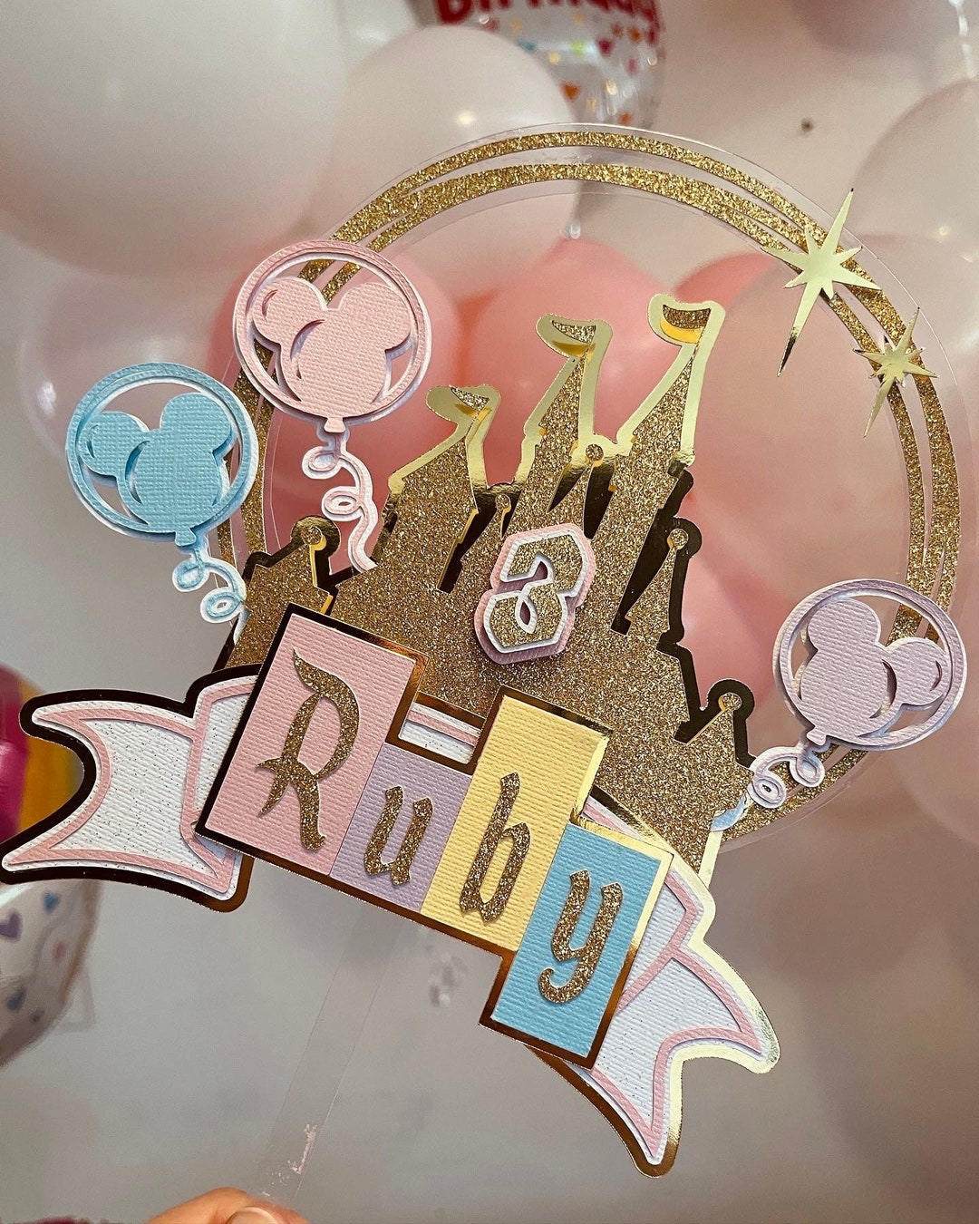 Disneyland Cake Topper Etsy