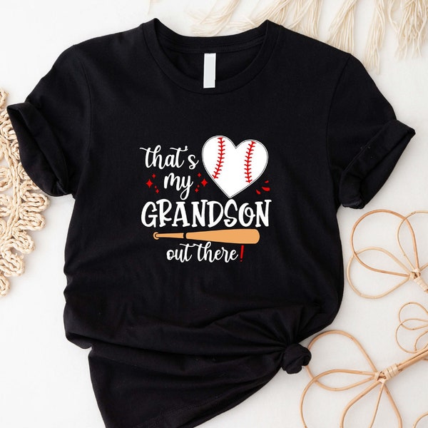 That's My GRANDSON Out There Baseball Mimi Gigi Papa Tshirt main image 0