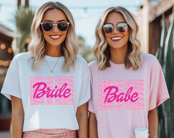 Bachelorette Party Shirts, Retro Bride Babe Shirt, Matching Bridesmaid Party Tees, Team Bride Shirt, Bridal Shower Shirt, Bride To Be Shirts