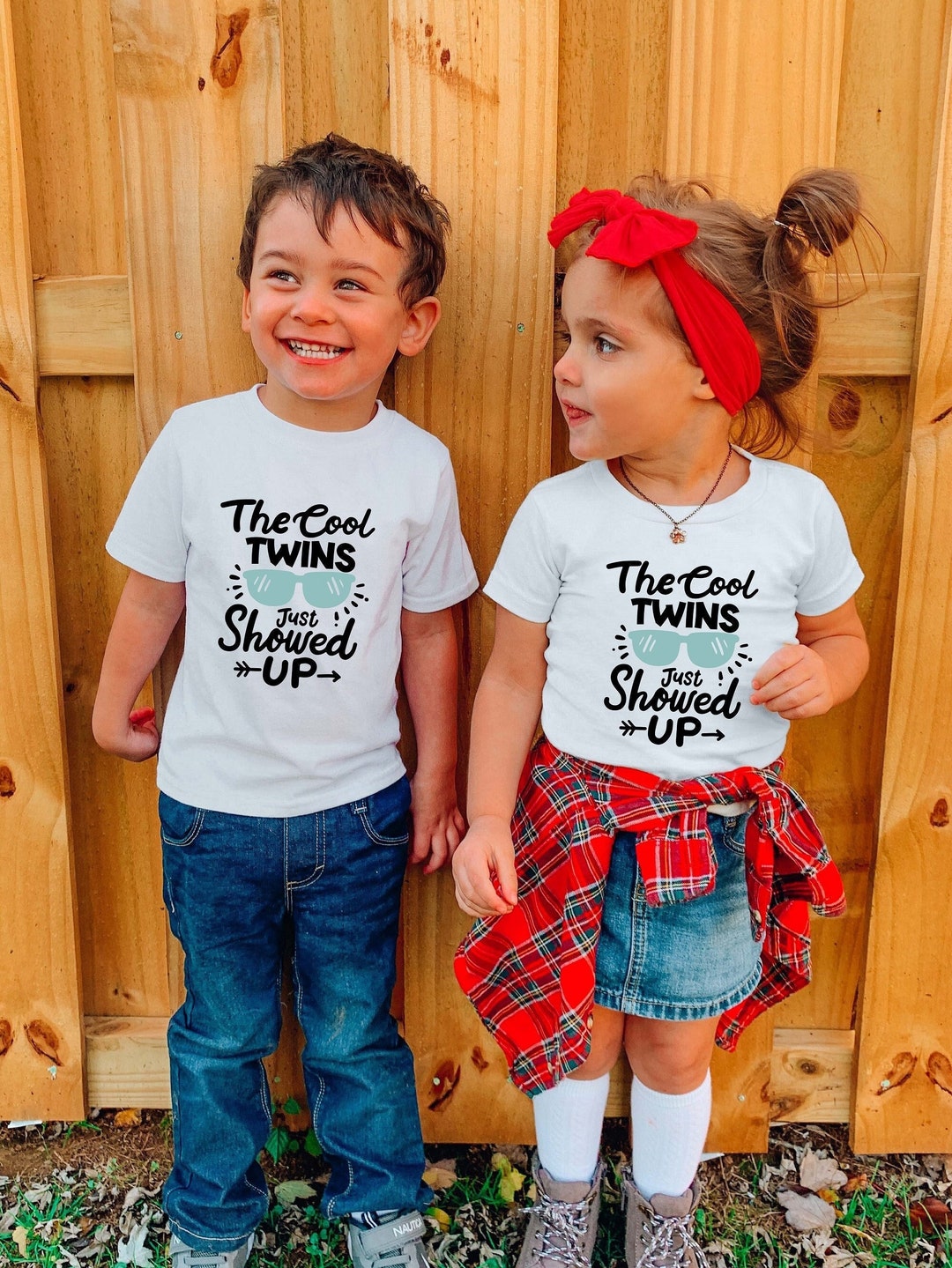 The Cool Twins Just Showed up Shirts, Sarcastic Twin Gift Shirts, Twins