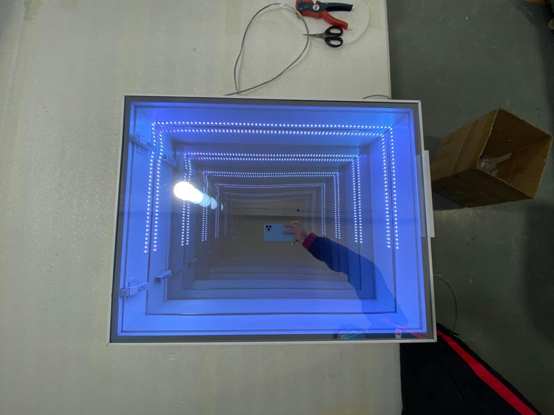 Infinity Mirror Picture Frame Infinity Mirror With Openable Door - Etsy