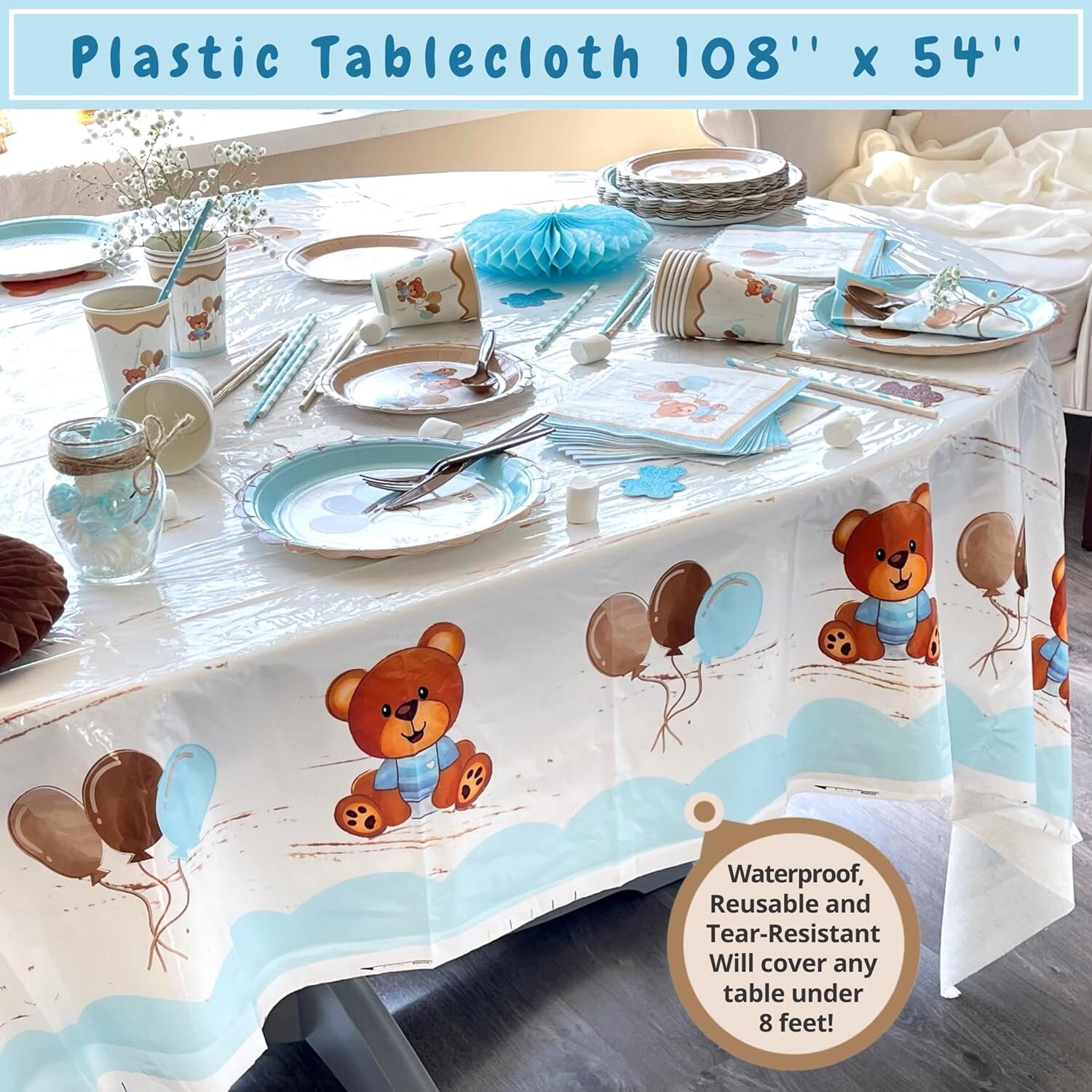 Teddy Bear Baby Shower Decorations for Boy or Girl | Birthday Party ...