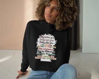 Sweat à capuche court Pretty Brown Skin