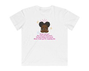 T-shirt en jersey fin Little Queen pour enfants