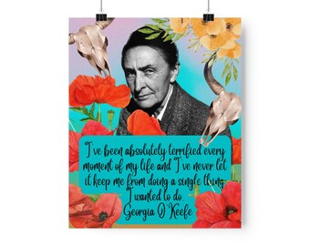 Georgia O'keefe Posters verticaux mats de qualité supérieure 9 x 11