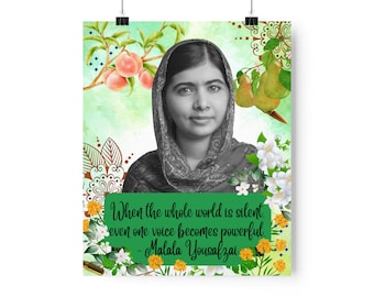 Affiches verticales mates premium Malala