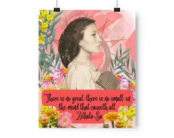 Zitkala-Sa Affiches verticales mates de qualité supérieure 9 x 11