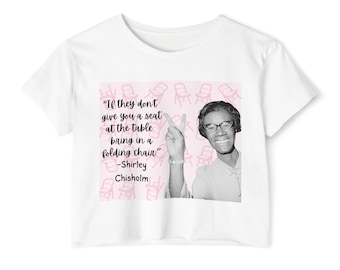 Apportez une chaise pliante Haut court festival femme Shirley Chisholm