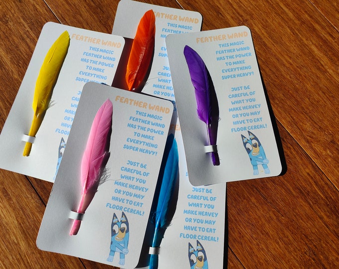 Bluey's Magic Feather Wand Etsy