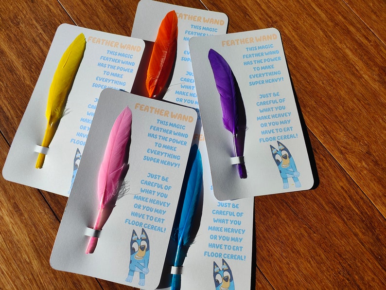 Bluey's Magic Feather Wand Etsy