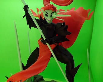 Undyne | Model Figure | Fully Colored or DIY Unpainted | Custom Sizes and Color