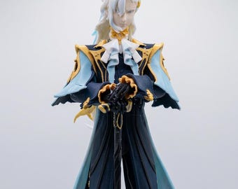 Neuvillette Figure | Genshin Impact Hydro Dragon Statue | Painted Display Model or DIY Kit | Anime Collector Gift | Desk Decor