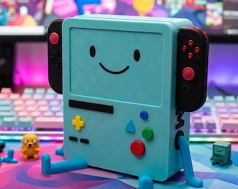 BMO Switch Dock | Adventure Time Inspired Console Stand | Custom Colors + Glow Legs Option | Nintendo Switch Display Dock | Gamer Gift