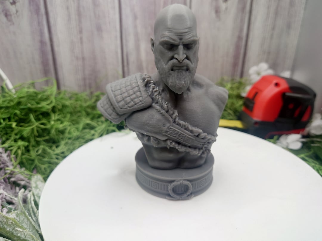 Kratos Statue God of War Sculpture Kratos Miniature Shelf Etsy