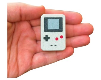 Retro Handheld Console Haptic Fidget Slider – Clicky Desk Toy – Custom Colors – Gamer EDC Stress Relief – Gift for Gamer