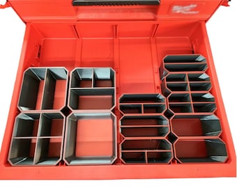 4‑Drawer Organizer Bins – For Milwaukee Packout Modular Inserts for Toolbox Drawers, Custom