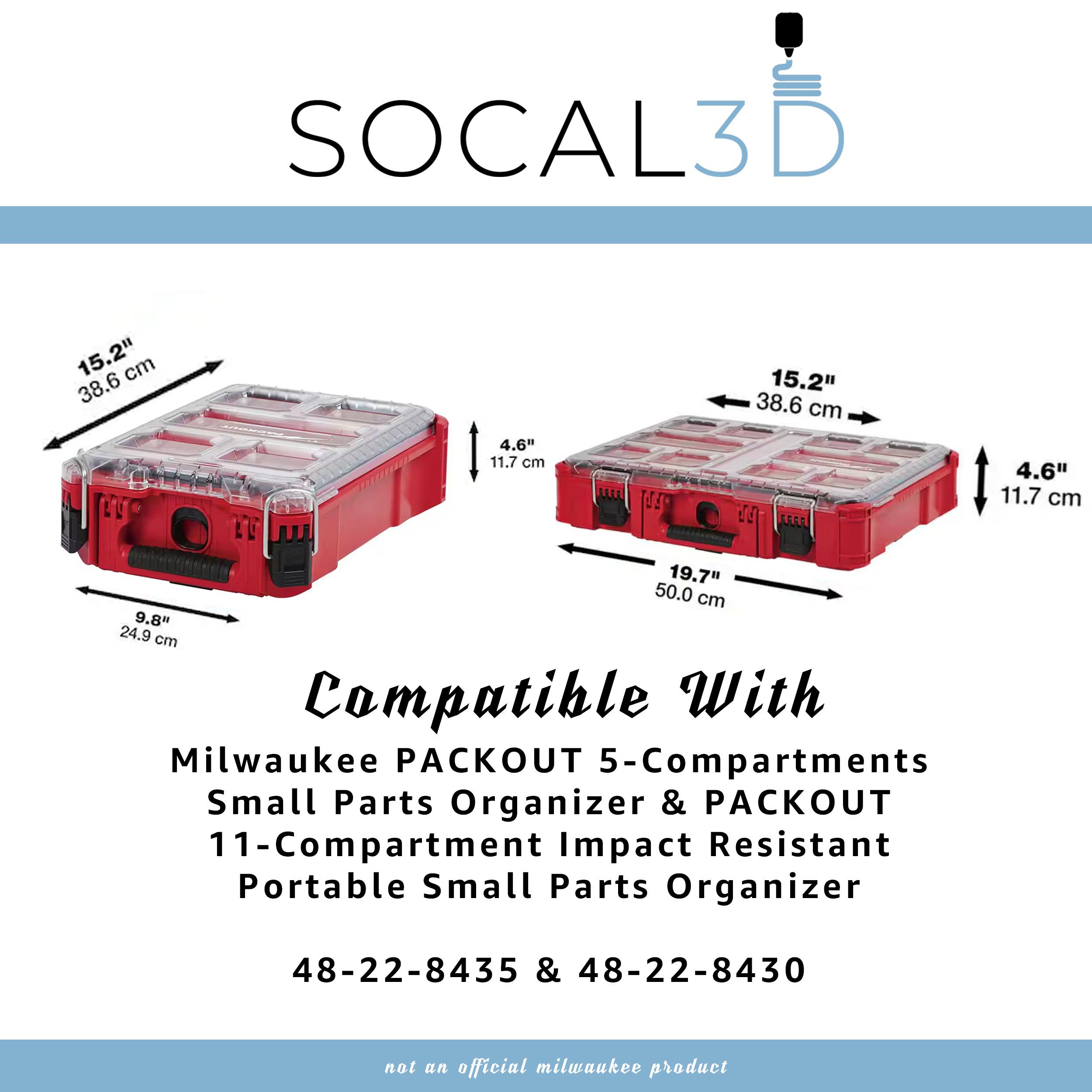 Milwaukee Packout Compact Insert For M12 Pin Nailer - Organizer Tray 48-22-8436