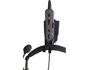 Airbus A320 Headset Mount for Bose ProFlight 2, Clip-On Controller Holder with Headset Hook, Prevents Cable Strain & Keeps Cockpit Organized