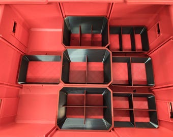 3‑Drawer Organizer Bins – For Milwaukee Packout Modular Inserts for Toolbox Drawers, Custom