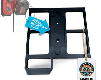 Milwaukee M12 M18 Charger Wall Mount – Heavy Duty Organizer – Secure Locking Design - Made In USA