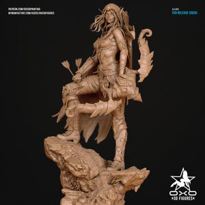 Figurine WoW d'Alleria Coursevent : statue Warcraft 3D, cadeau pour joueur