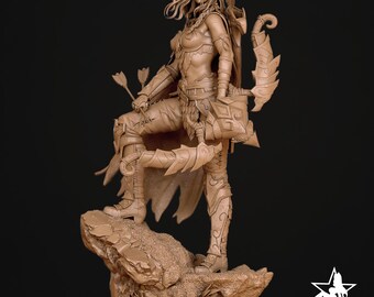 Alleria Windrunner WoW Figurine: Warcraft 3D Statue, Gamer Gift