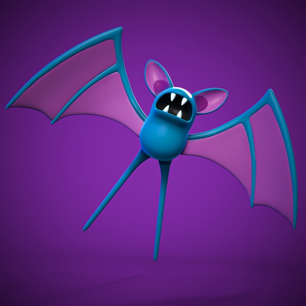 ZUBAT Figurine Model| Multiple Sizes | Fully Colored or Uncolored