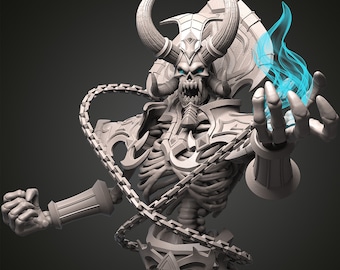 Kel'Thuzad WoW Figur Modell | Benutzerdefinierte Größe und Farbe | Zocker Geschenk | Warcraft | 3D-Statue