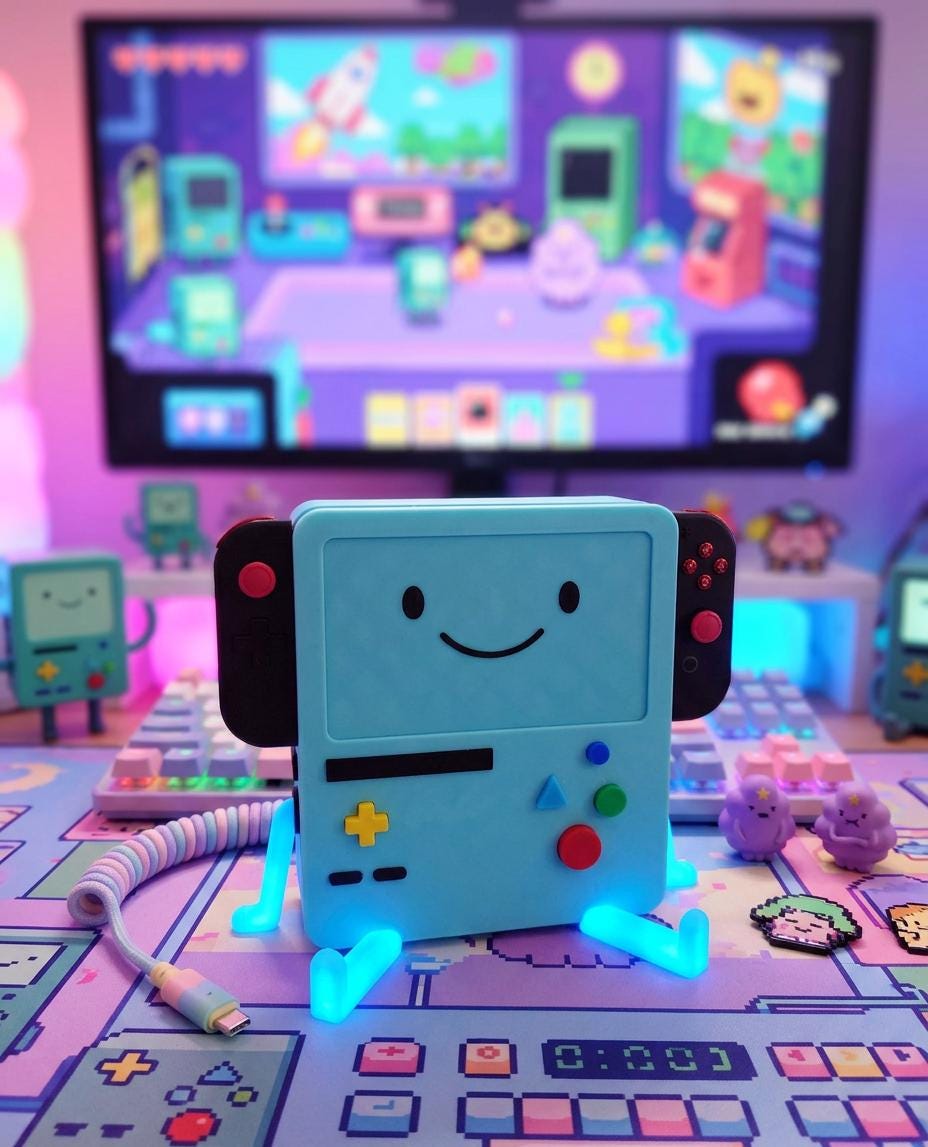 BMO Switch Dock | Adventure Time Inspired Console Stand | Custom Colors ...