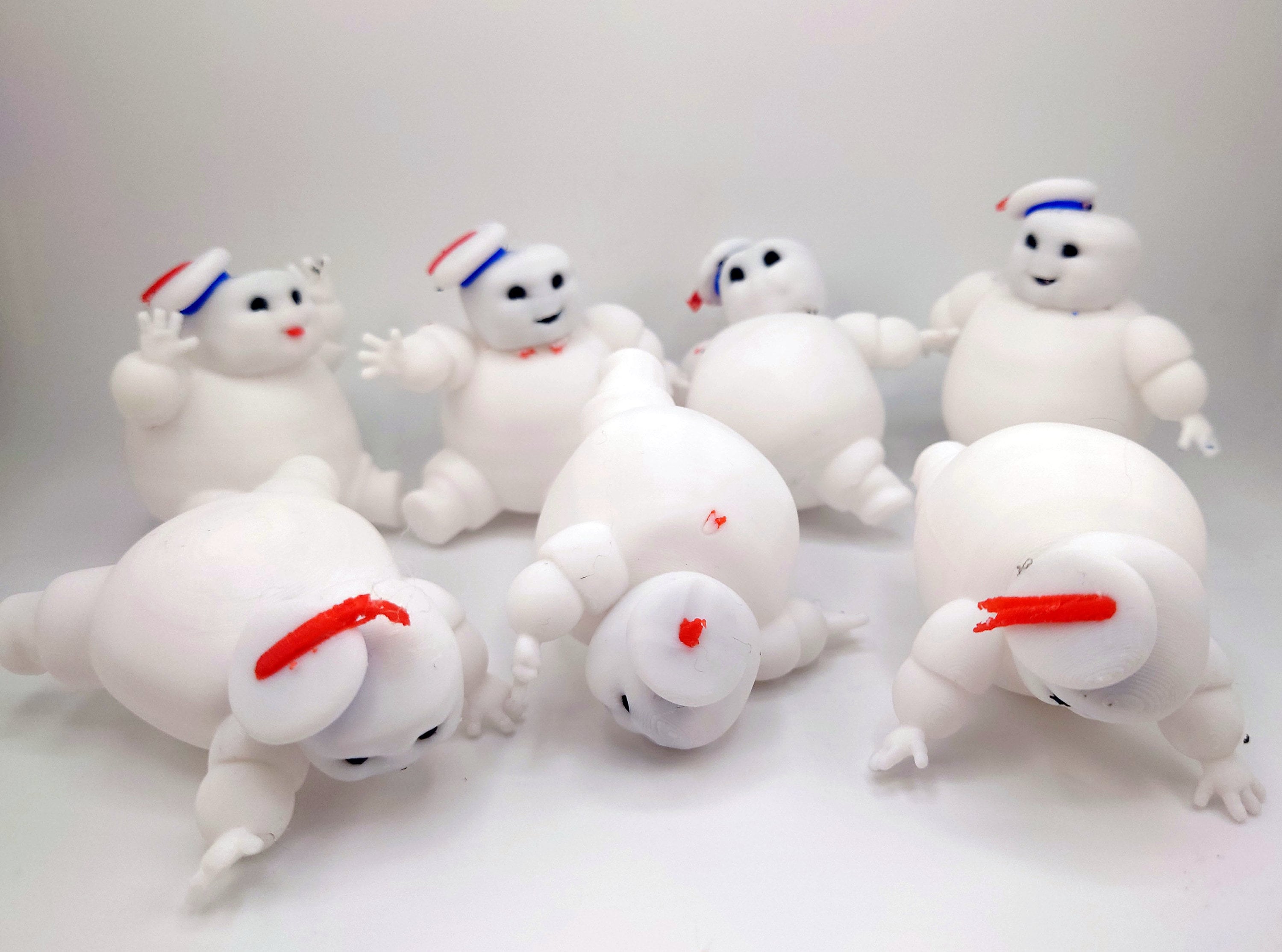 Ghostbusters 7 Pack Mini Stay Puft Marshmallow Men Figurines