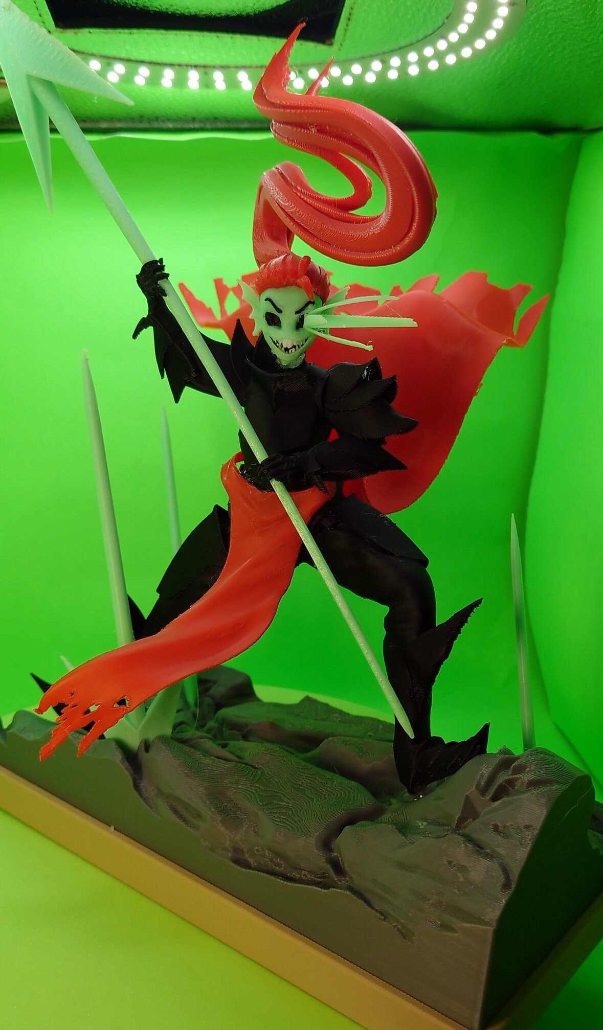 Undyne | Model Figure | Fully Colored or DIY Unpainted