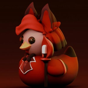 Hazbin Hotel Alastor Duck Figurine Model| Multiple Sizes | Fully Colored or Uncolored