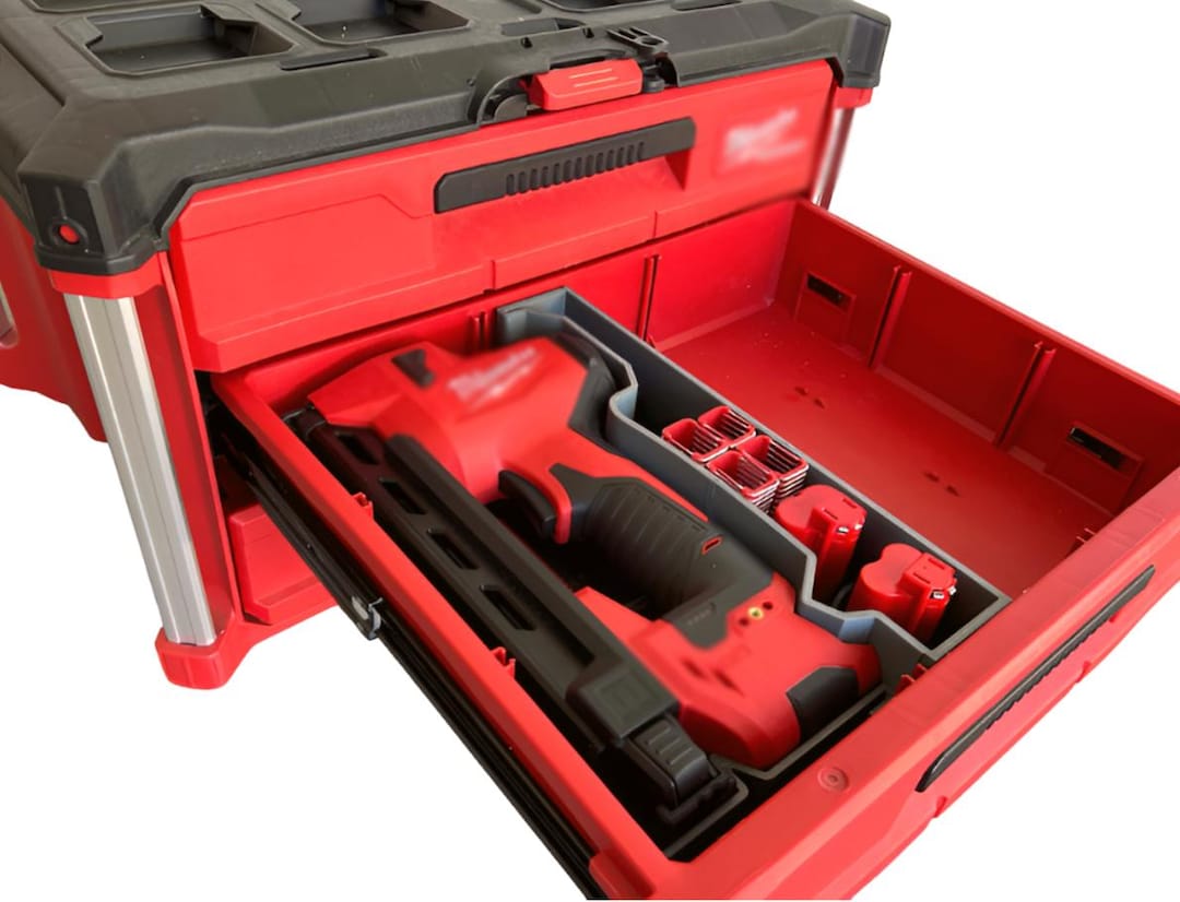 Milwaukee Packout Compact Toolbox Drawer Insert for M12 Cable Stapler ...