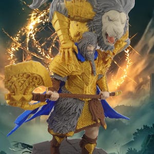Godfrey Elden Ring Figurine Model | Custom Size and Color | Gamer Gift | Dark Souls | Statue 3D
