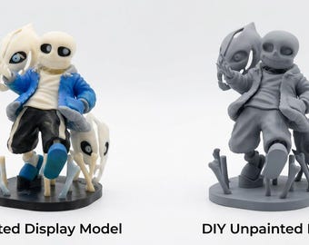 Sans Skeleton Figure | Undertale Inspired Statue | Painted Display
