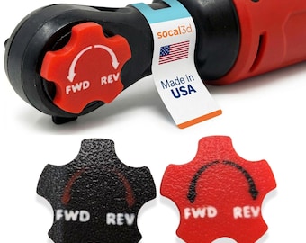 Magnetic Ratchet Switch for Milwaukee M12 Ratchets – Forward/Reverse Direction Selector Replacement – Two Color Repair Upgrade (2 Pack)
